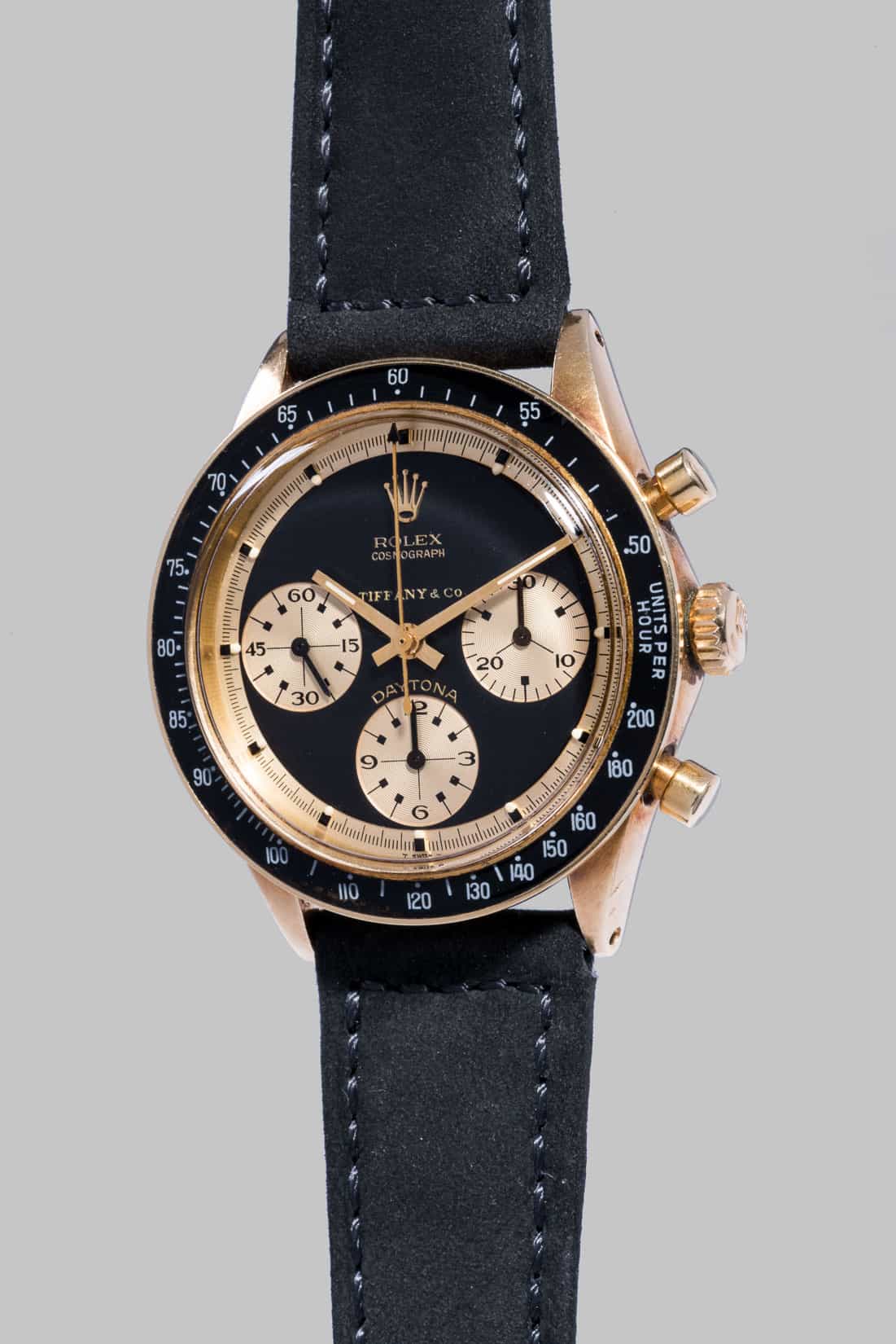 Rolex Daytona 6241 14K Gold, Paul Newman Dial, Tiffany & Co. Rolex Daytona 6241 14K Gold, Paul Newman Dial, Tiffany & Co.