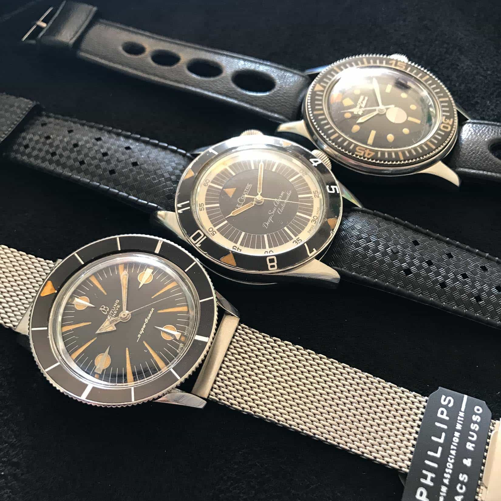 LeCoultre Deep Sea Alarm E857 Breitling SuperOcean 1004