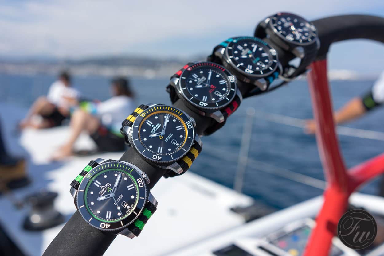 Anonimo Nautilo Nato presentation aboard SFS VOR70 racing yacht