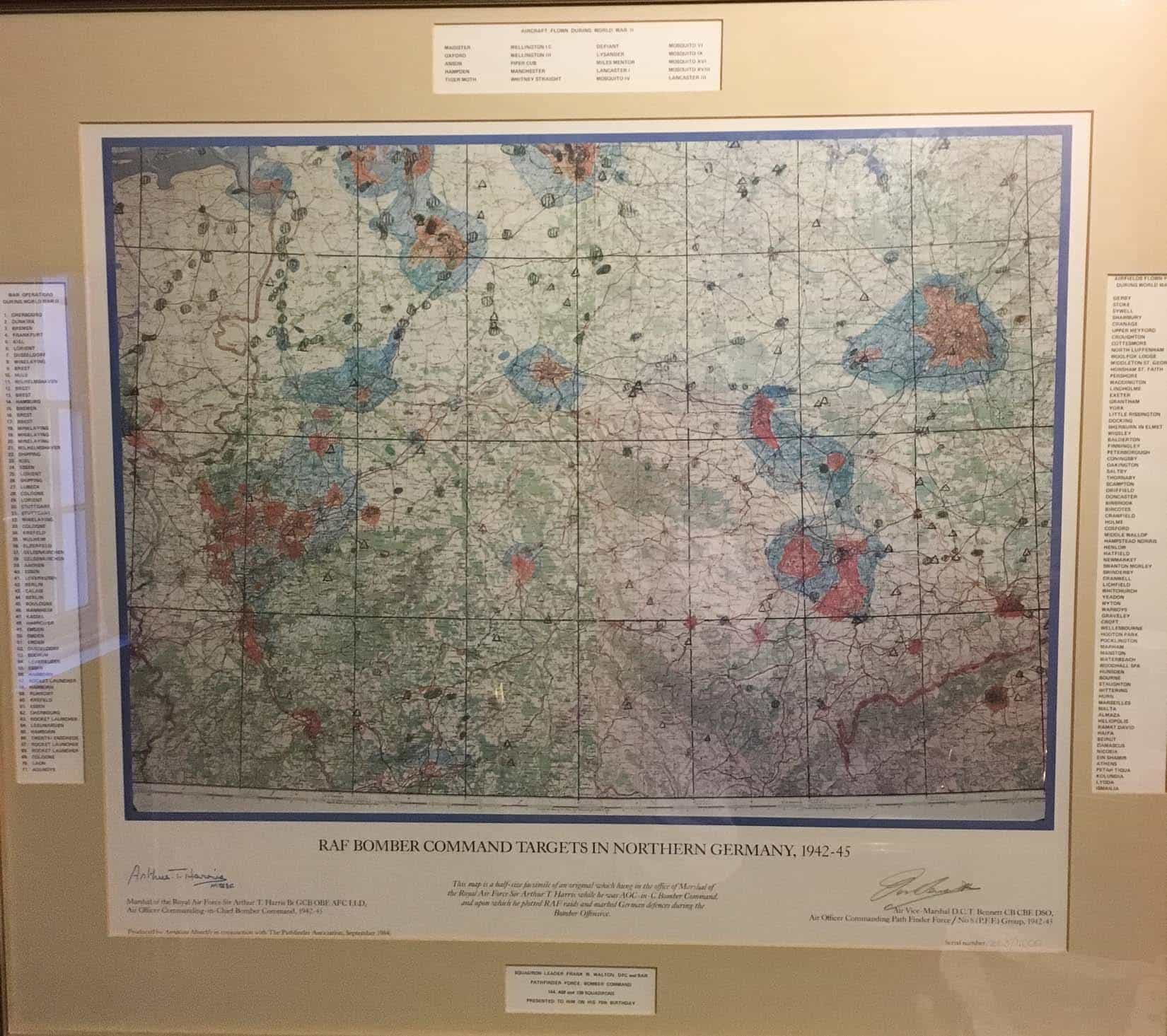 RAF Bomber Command map