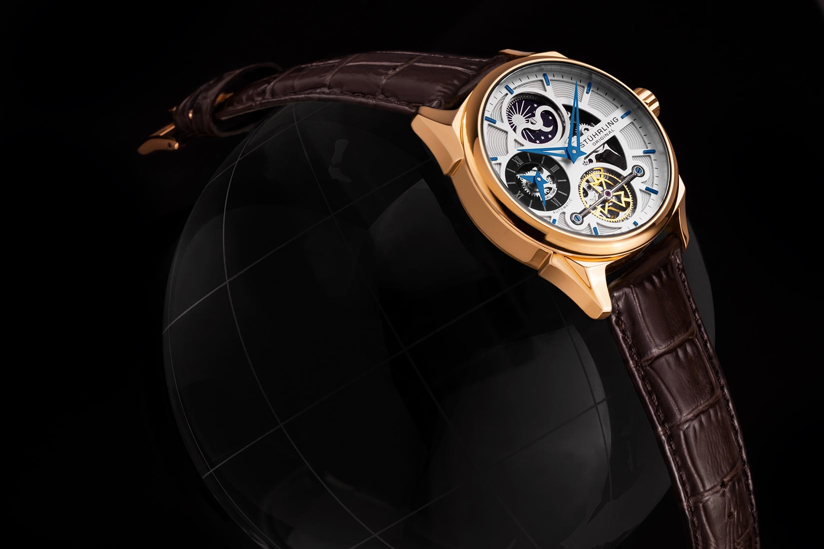 Stührling: 657 Series Dual Time Zone