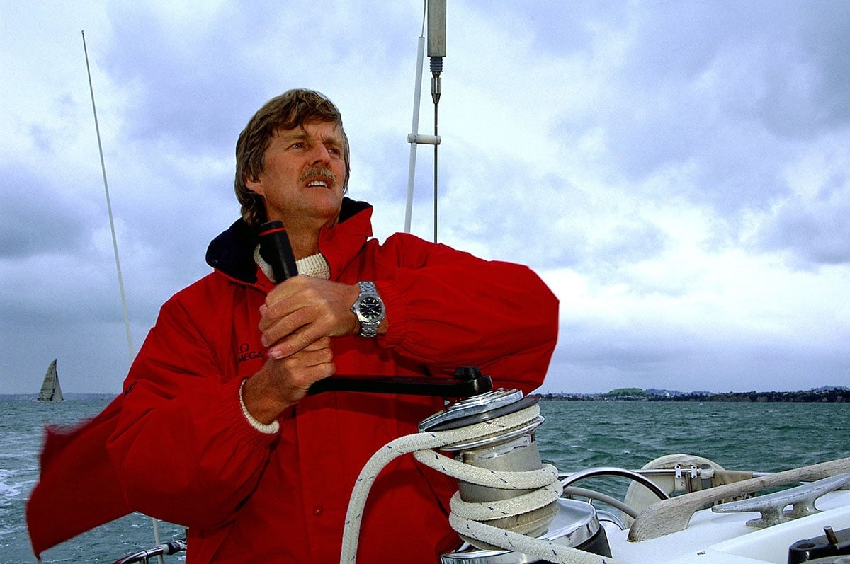 Sir Peter Blake wearing a Seamaster Diver 300M Sir Peter Blake wearing a Seamaster Diver 300M
