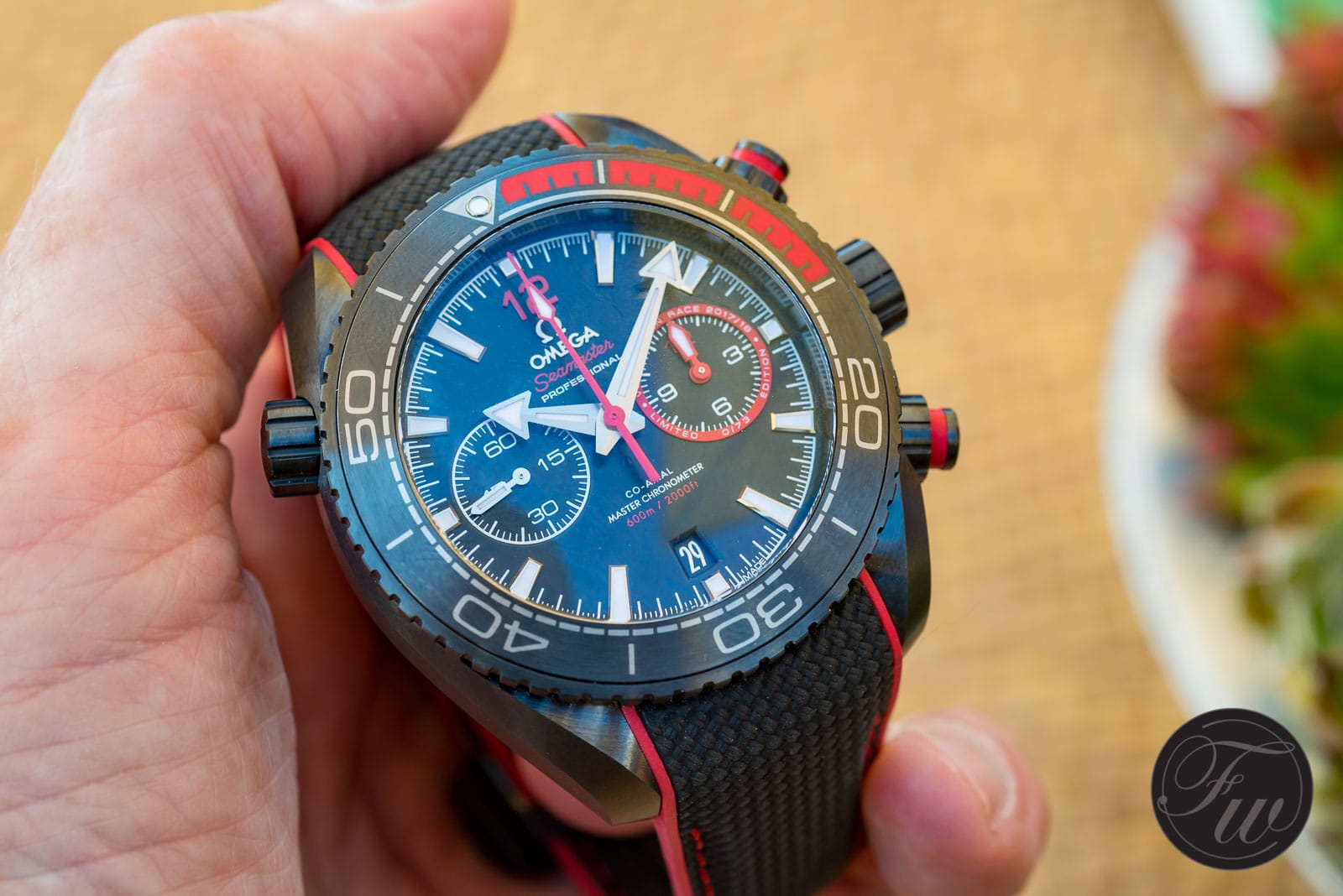 Omega Seamaster Planet Ocean Deep Black Chronograph Volvo Ocean Race 2018 Omega Seamaster Planet Ocean Deep Black Chronograph Volvo Ocean Race 2018