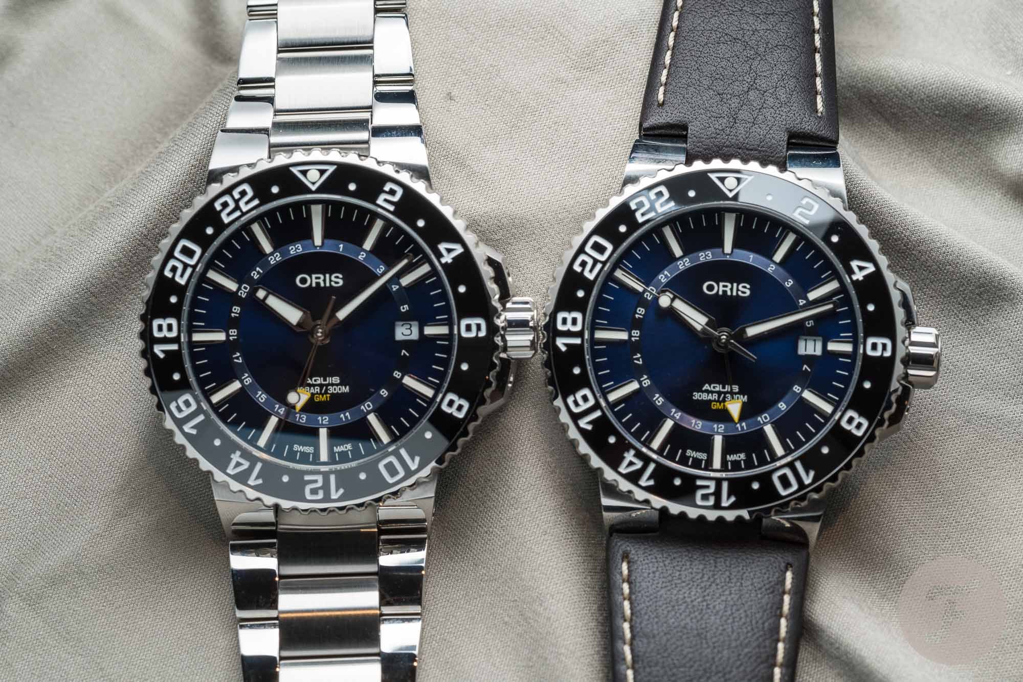 Oris Aquis GMT date