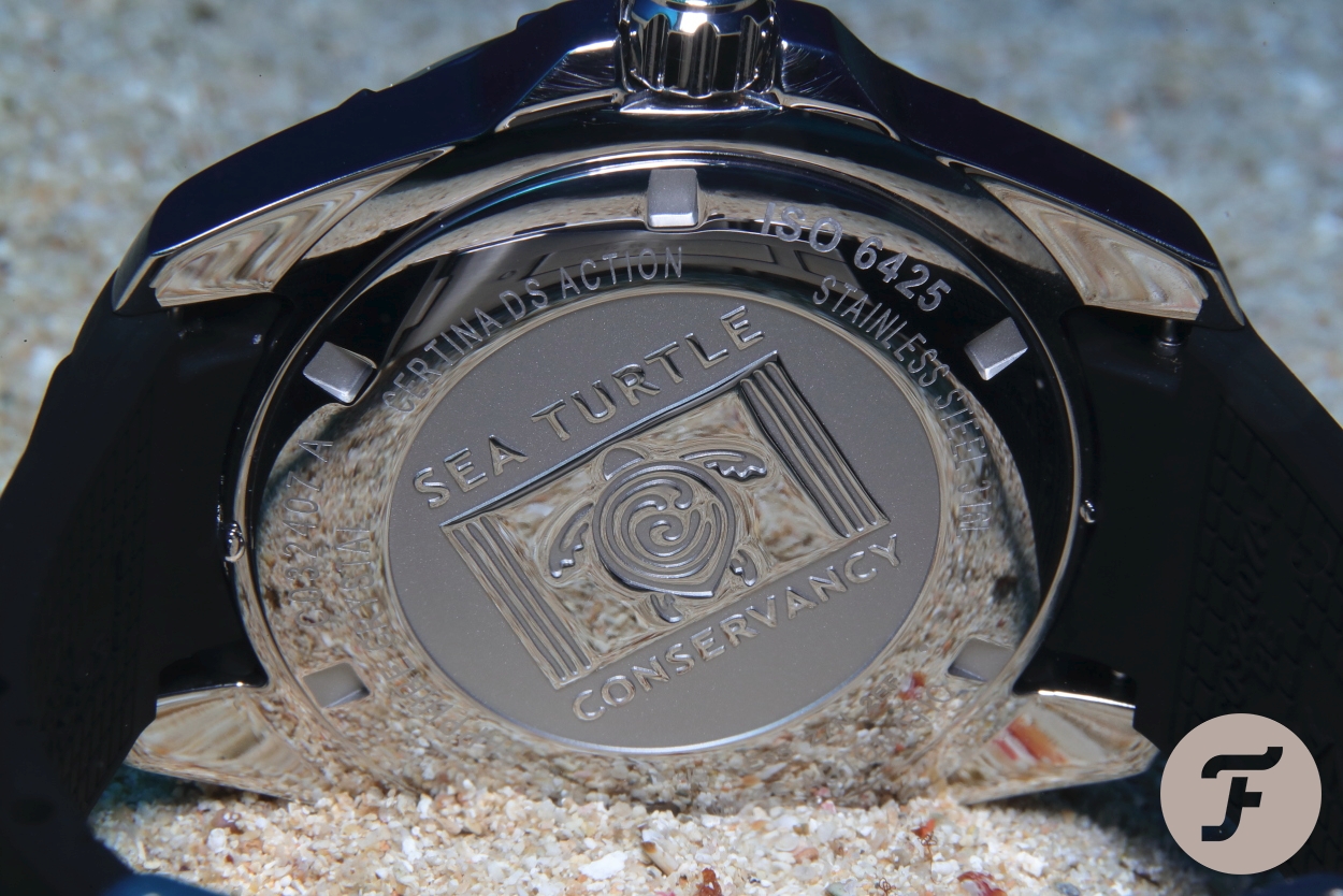 The engraved case back