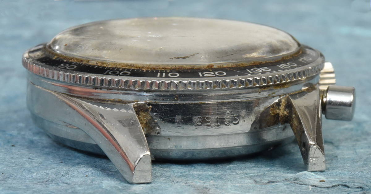 Lug shot of the Heuer Autavia Lume Dial