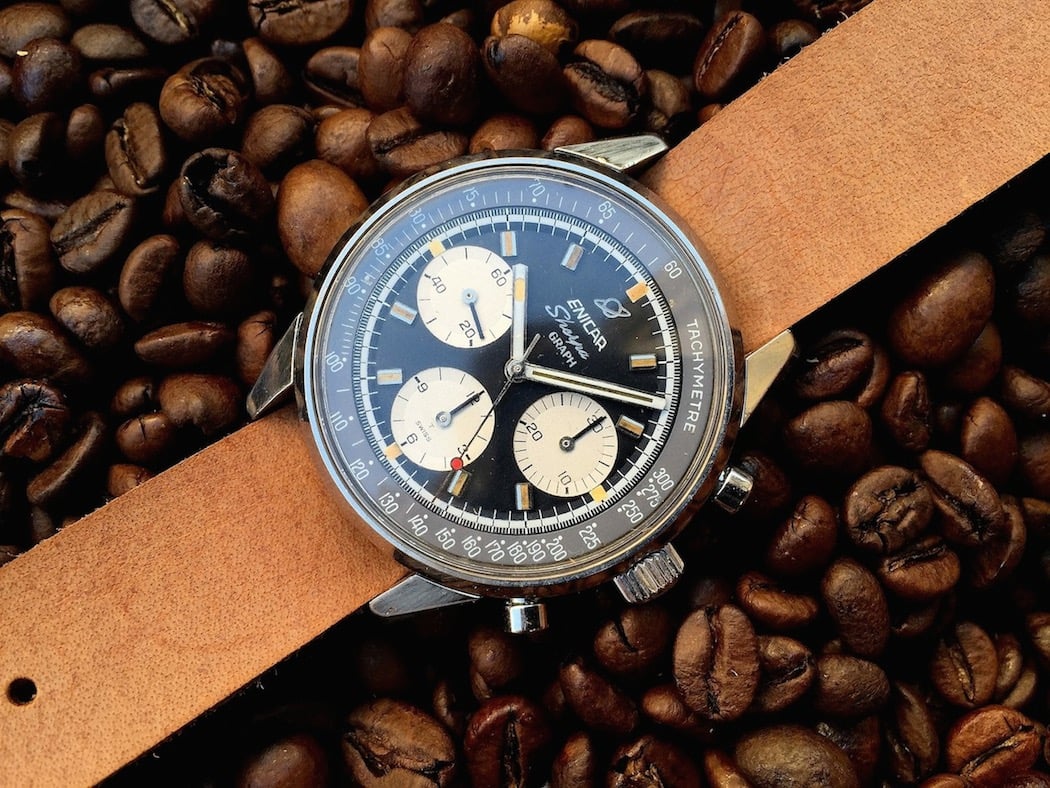 A nice example of a mid/late production Enicar Sherpa Graph. (photo credit: @watchfred)