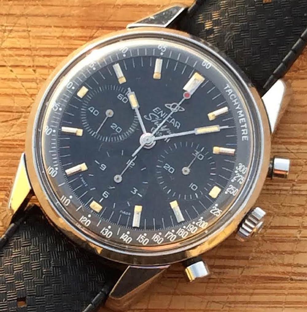 An Enicar Sherpa Graph that recently sold for $10,000 (photo credit: GVM on chronocentric.com)