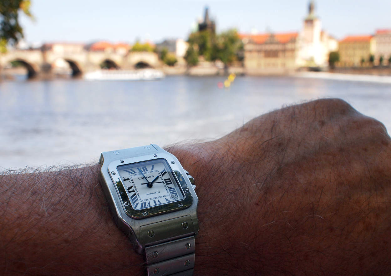 - Santos Galbée XL on the wrist -