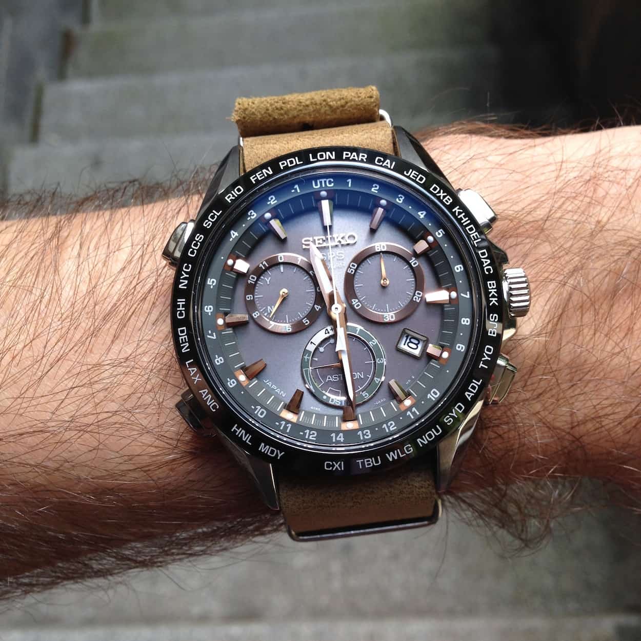 Seiko Astron on the wrist