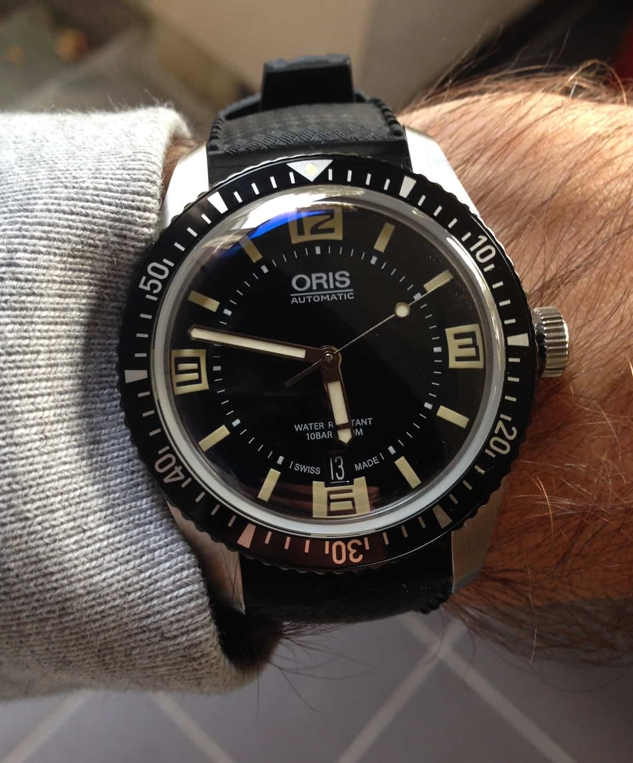 Oris Divers Sixty-Five wrist shot