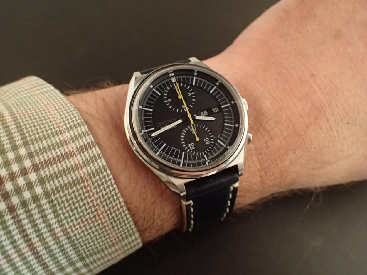 A favorite chronograph of the Rover Haven owner, the Seiko 6138-3000