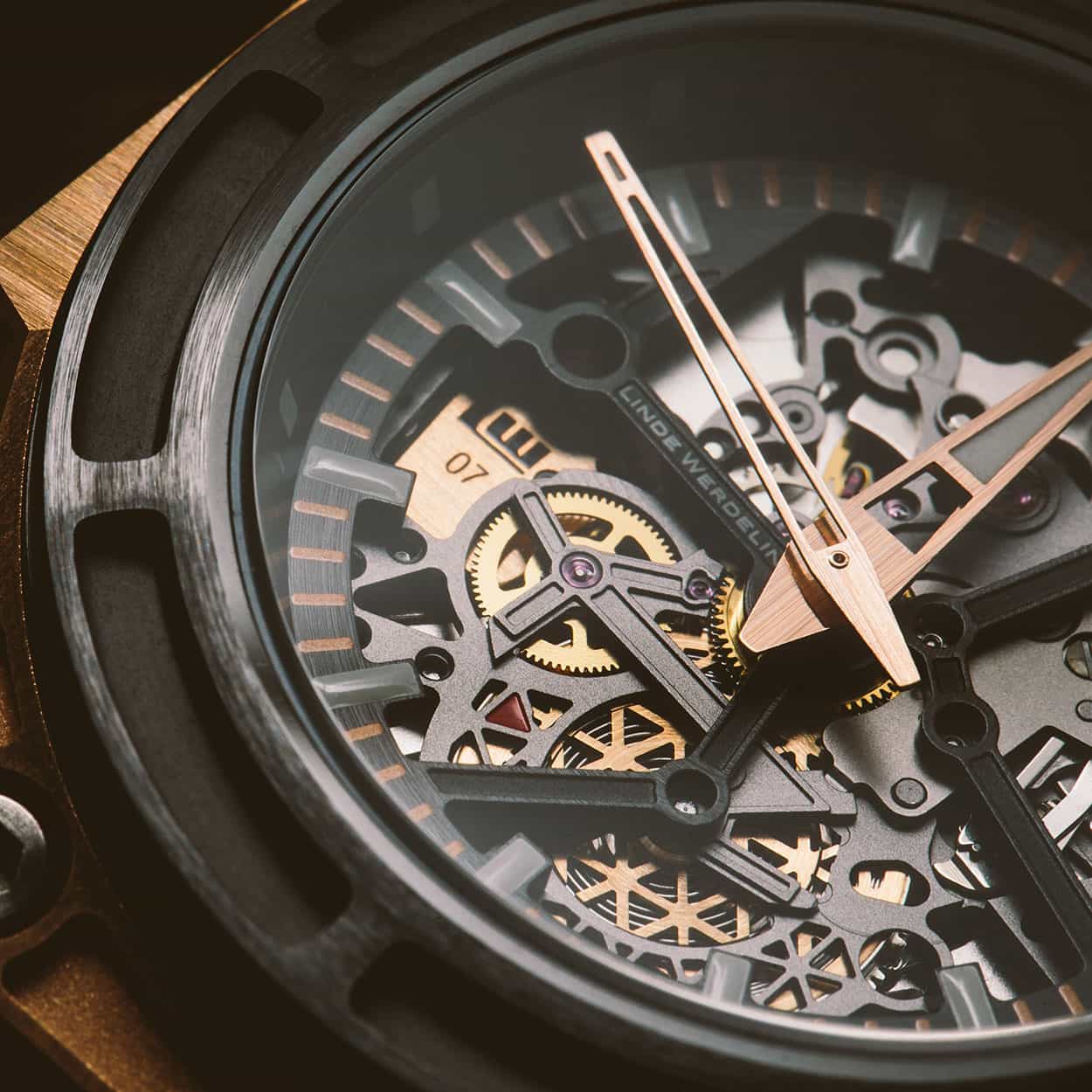 LW SpidoLite Gold Skeletonised Dial