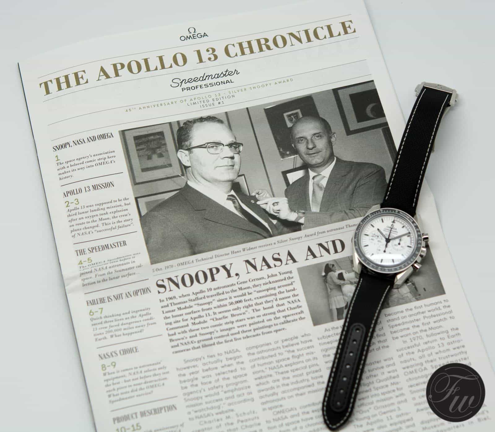 Omega Speedmaster Apollo 13 Silver Snoopy Award