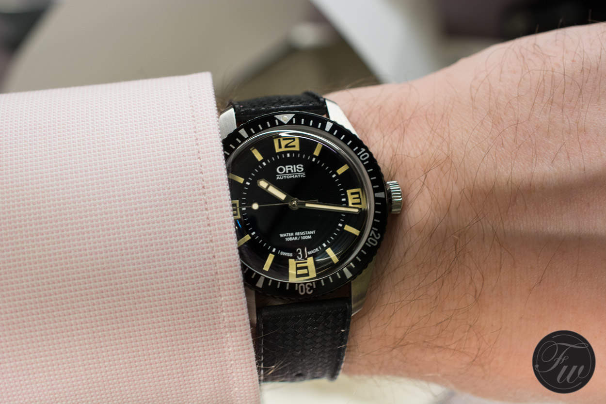 Oris Diver Sixy-Five wristshot