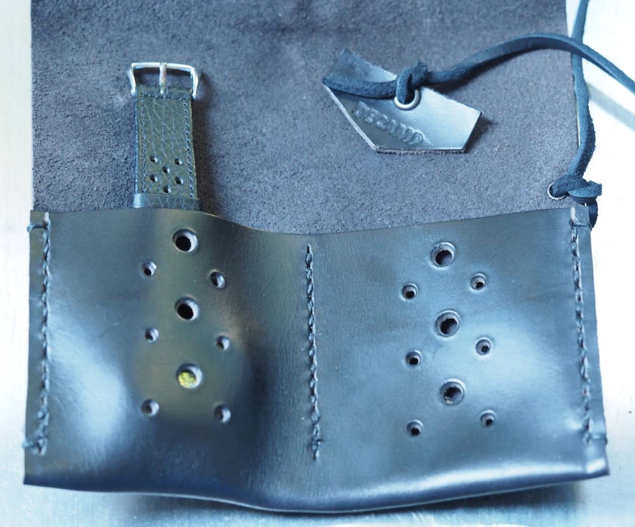 The Heuer Carrera 2447S in its watch roll