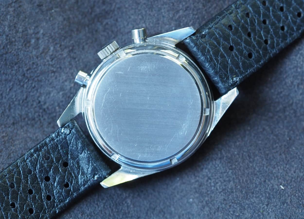 The Heuer Carrera 2447S case back