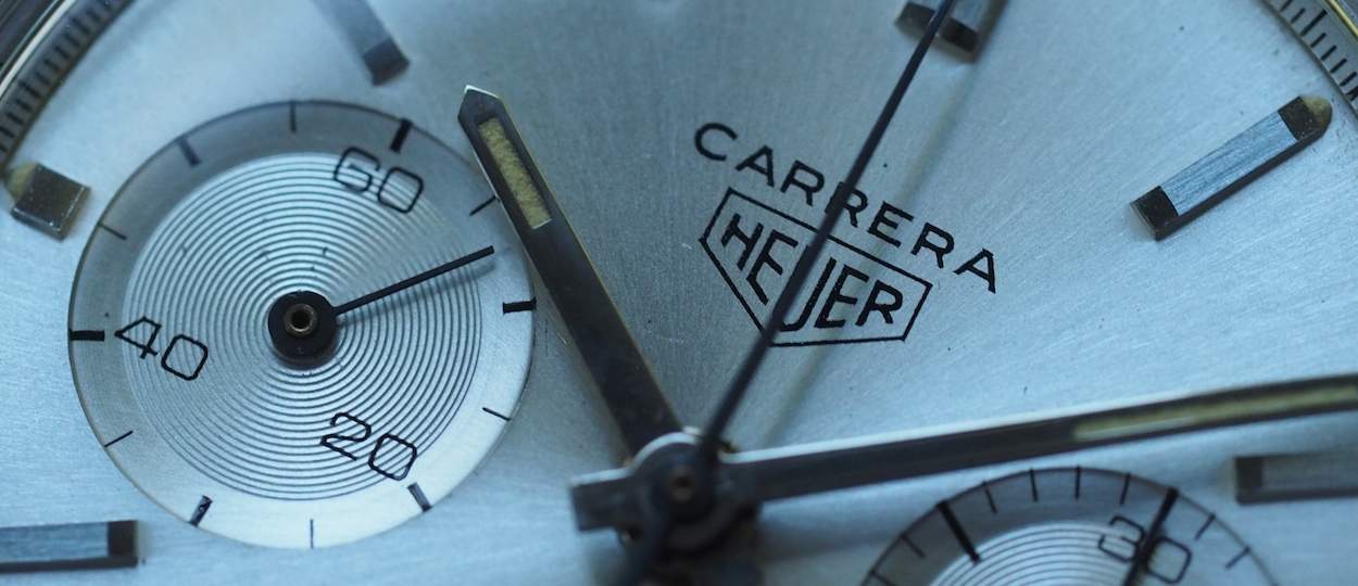 Heuer Carrera 2447S dial section