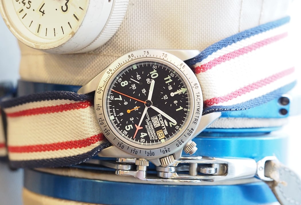 A space-used Fortis Comonauts Chronograph Automatic shown to us during Baselworld 2016