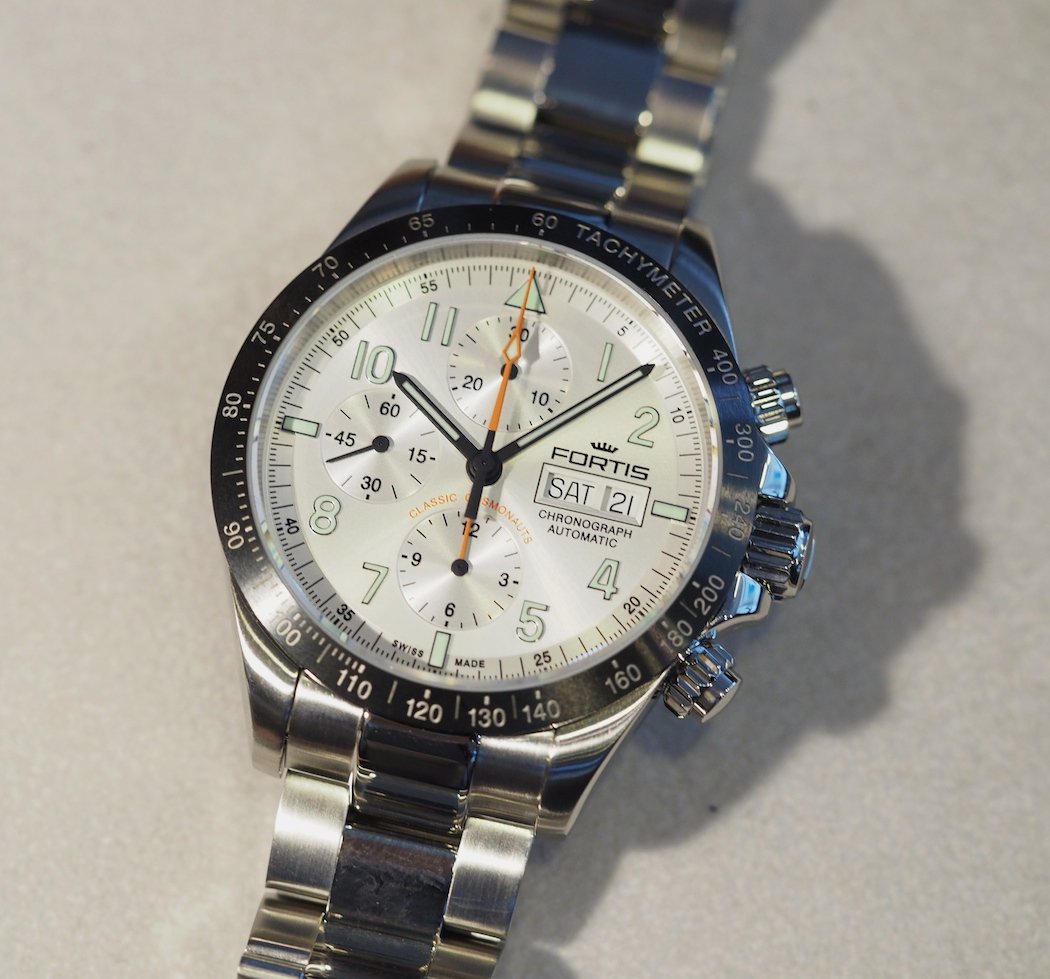 The Classic Cosmonauts Chronograph Carbon am we saw in the Fortis Baselworld 2016 presentation