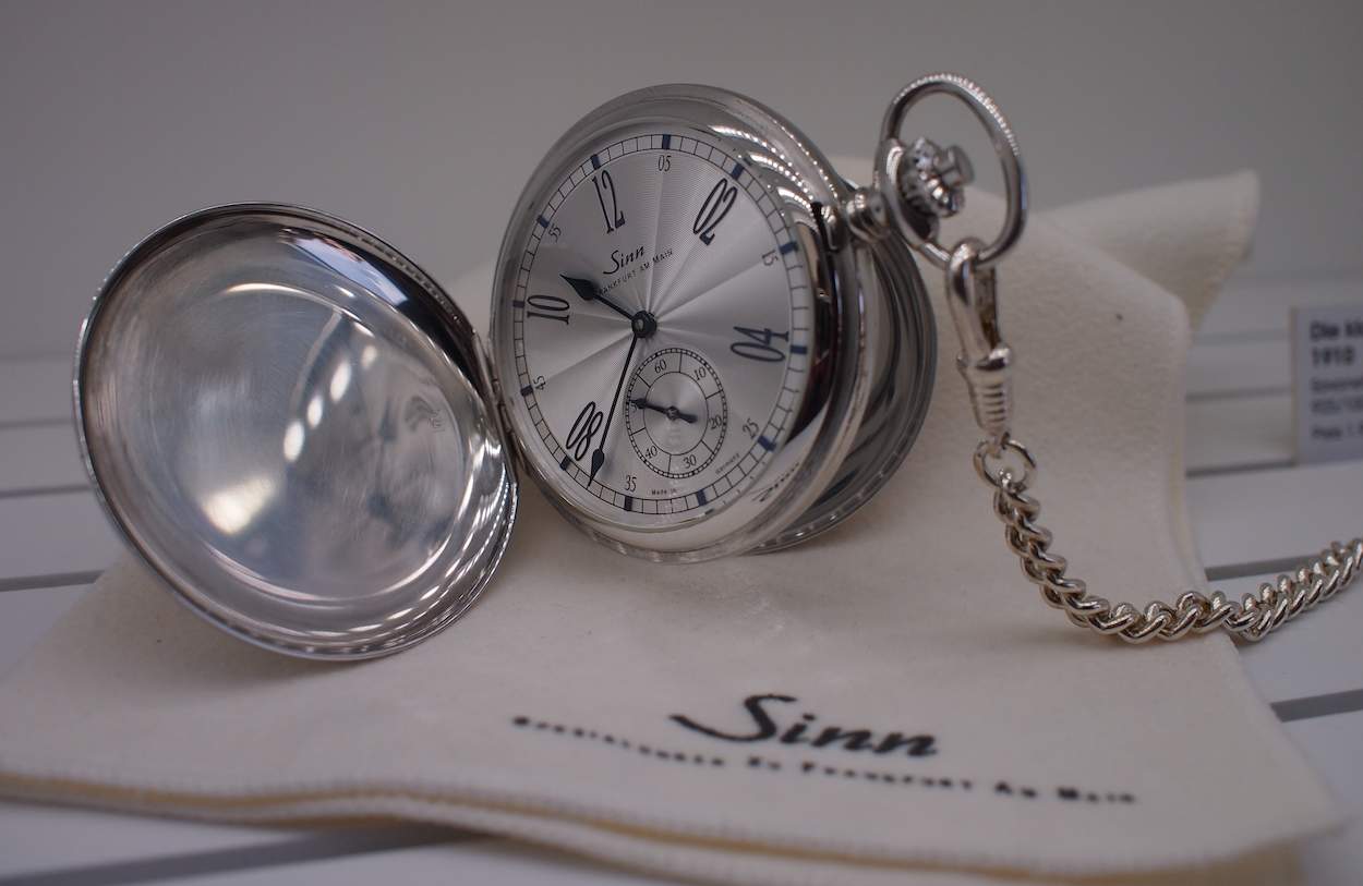 The prototype pocket watch in silver