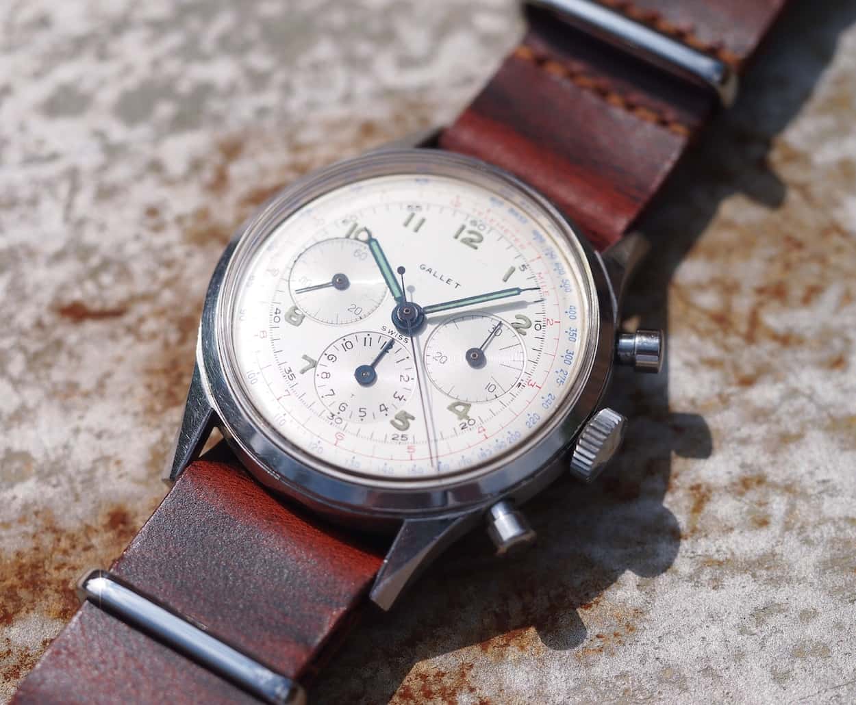 Gallet Multichron on a hot tin roof