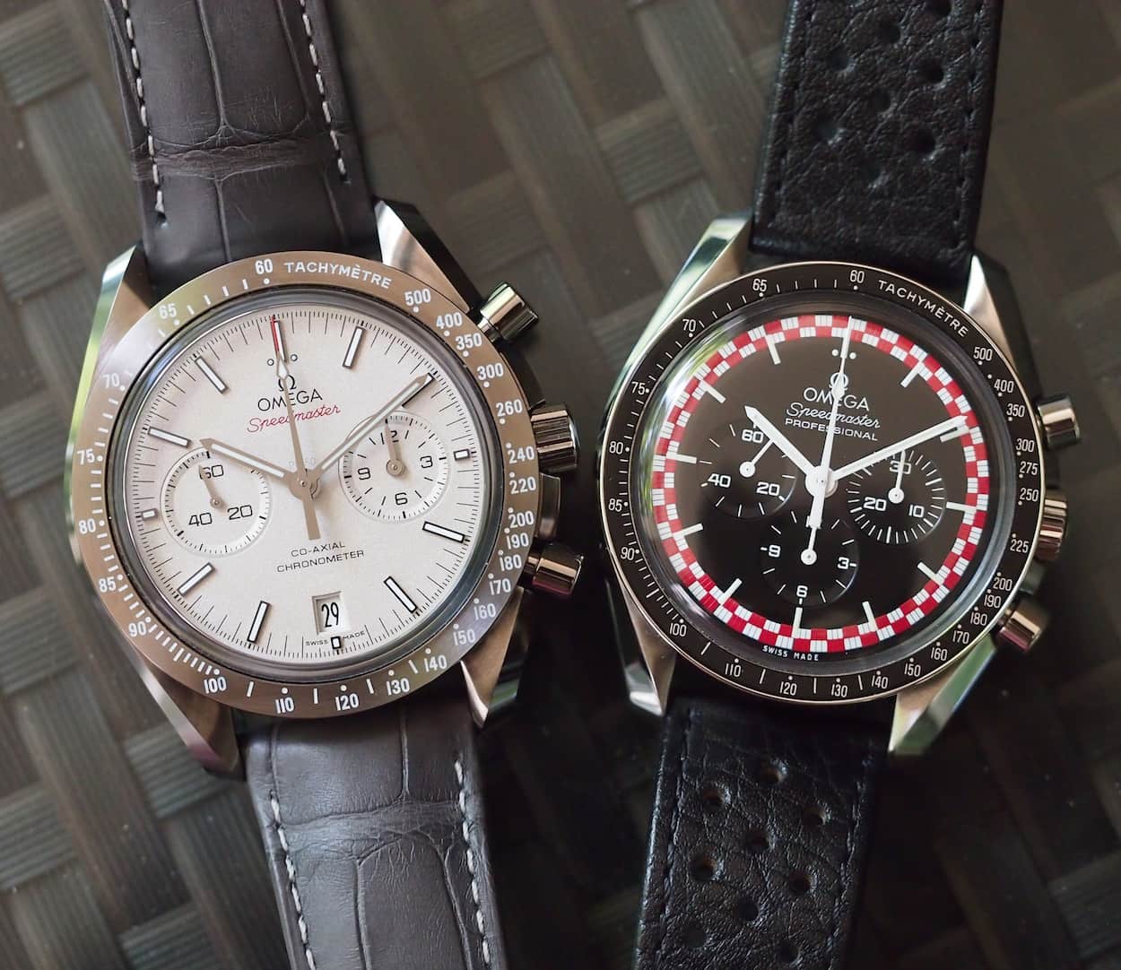 Omega GSotM and Speedy Pro head-on