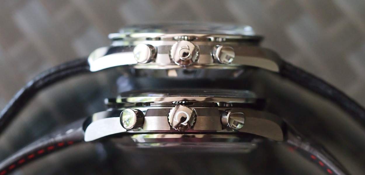 Omega GSotM and Speedy Pro side view