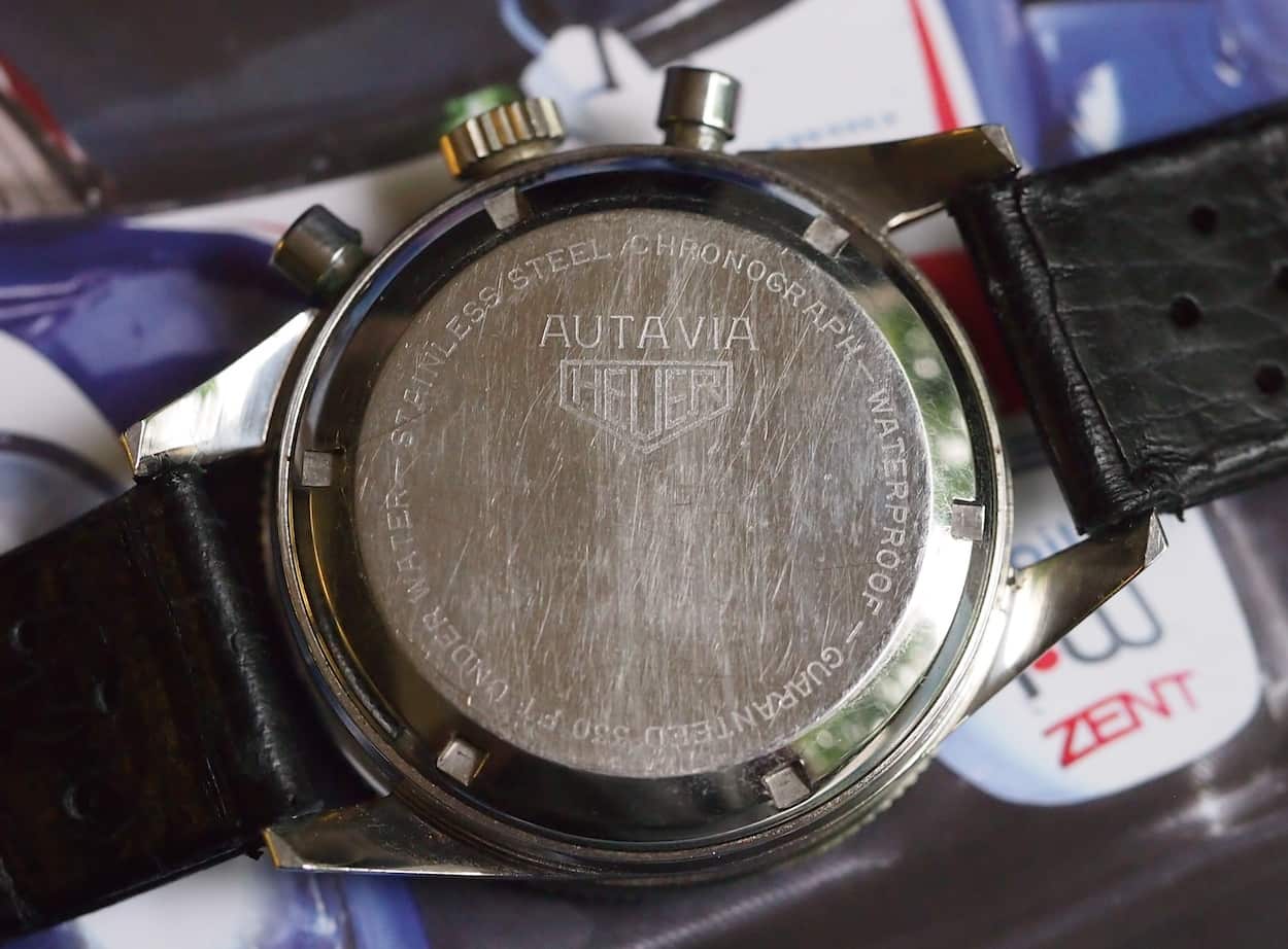 Heuer Autavia 2446 case back