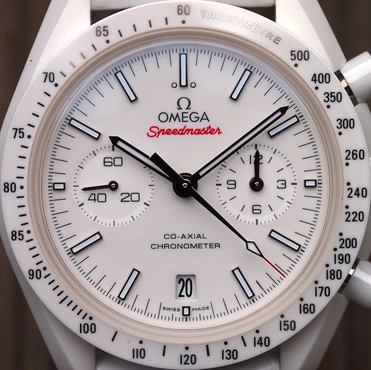 Speedmaster White Side of the Moon full dial