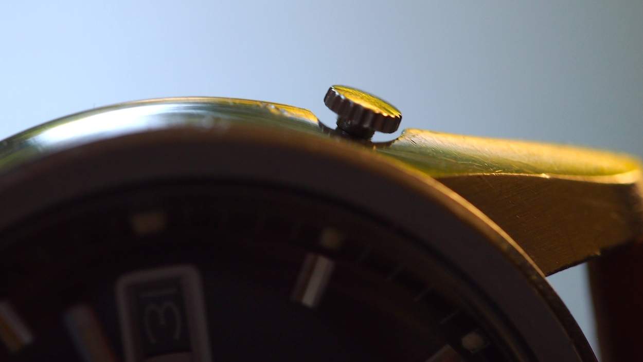 Seiko Sportsmatic crown