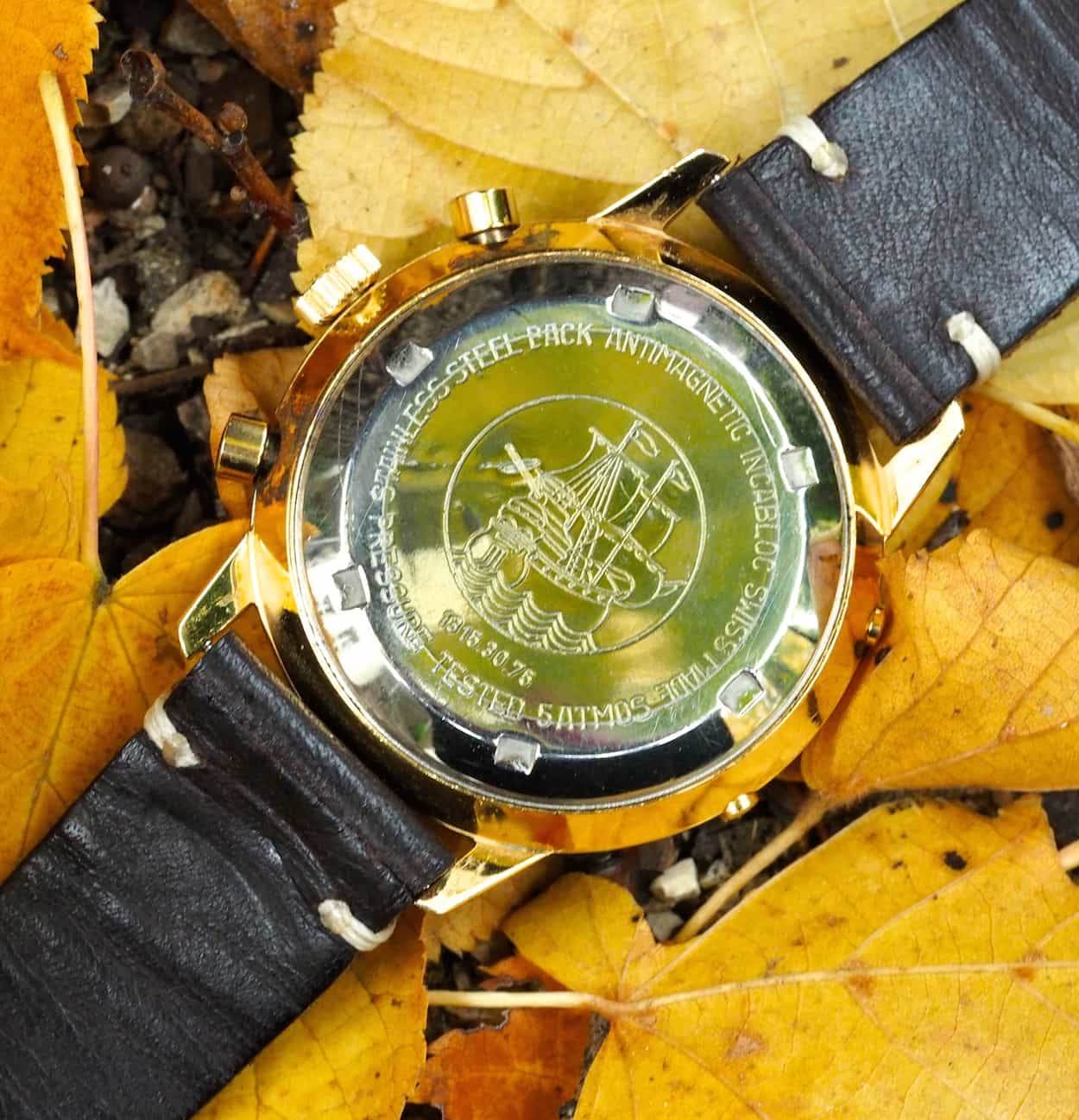 Vulcain Triple Date case back