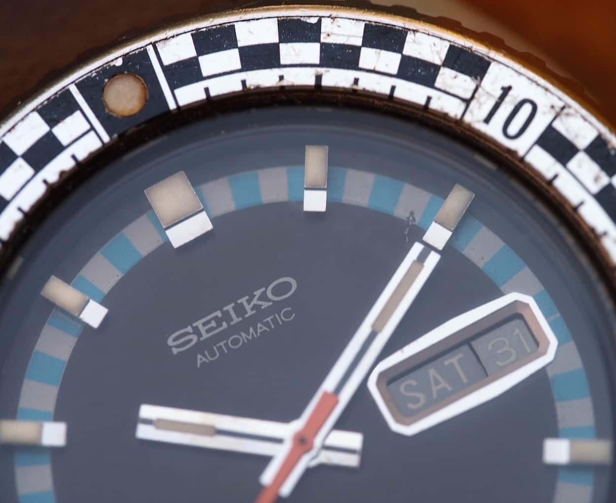 Seiko Rally Diver dial closeup