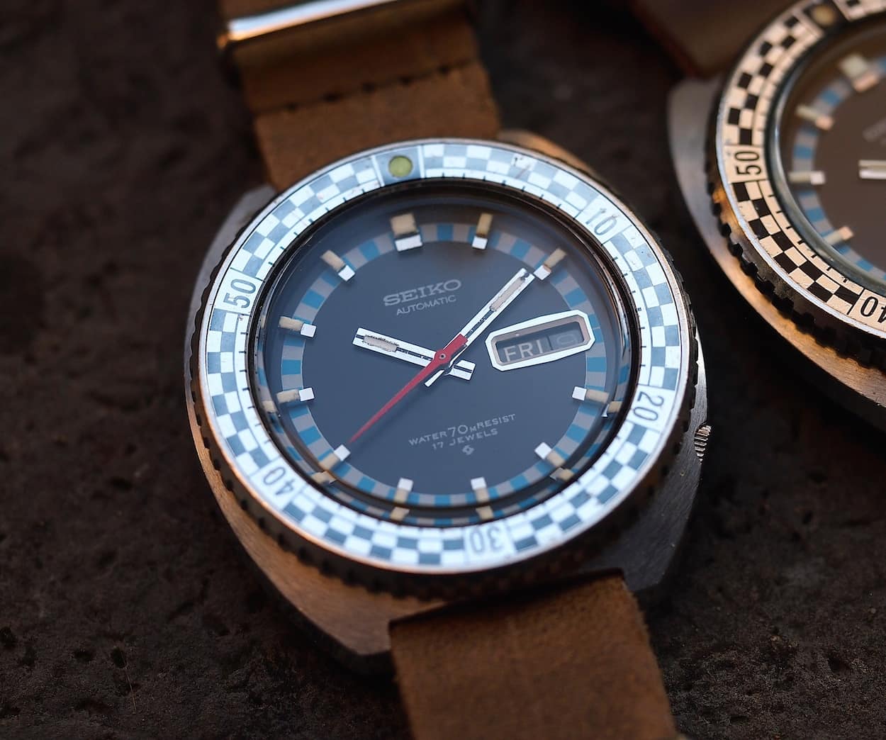 Seiko Rally Diver with faded bezel