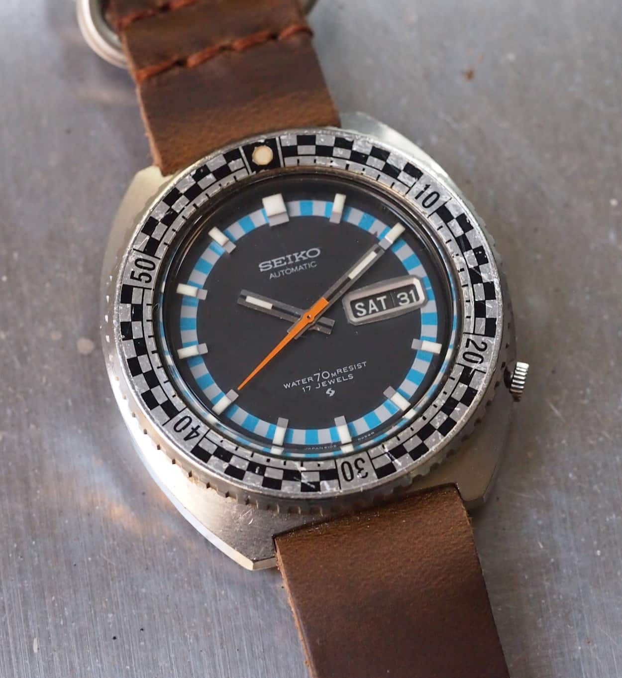 Seiko Rally Diver bold hand