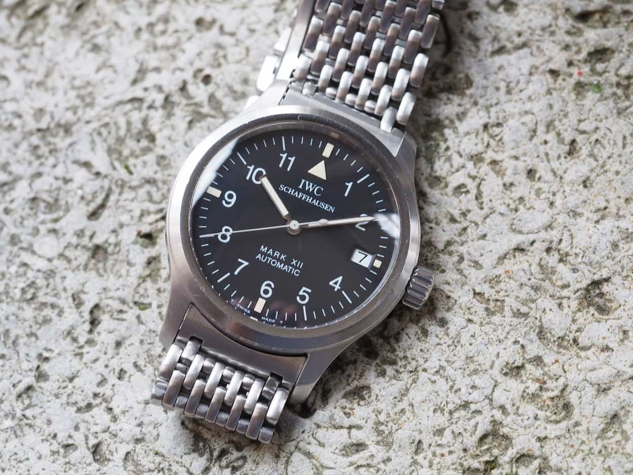 IWC Mark XII contrasting date wheel