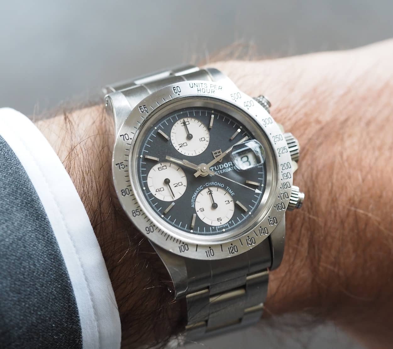 Tudor Big Block on the wrist