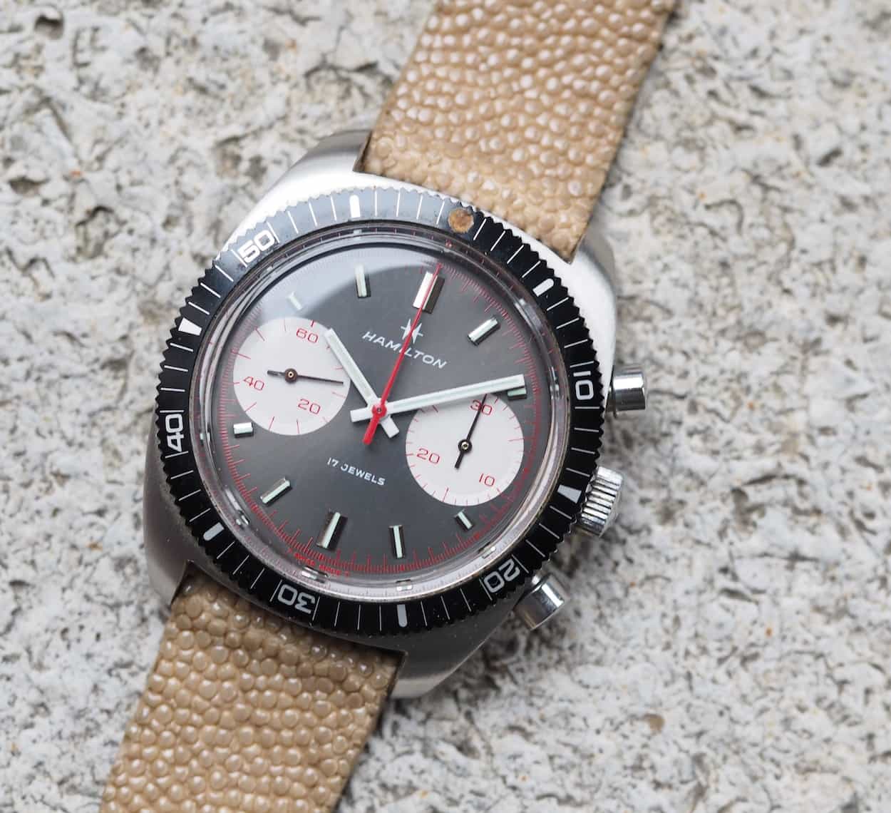 Hamilton Chrono-Diver looks nice on stingray