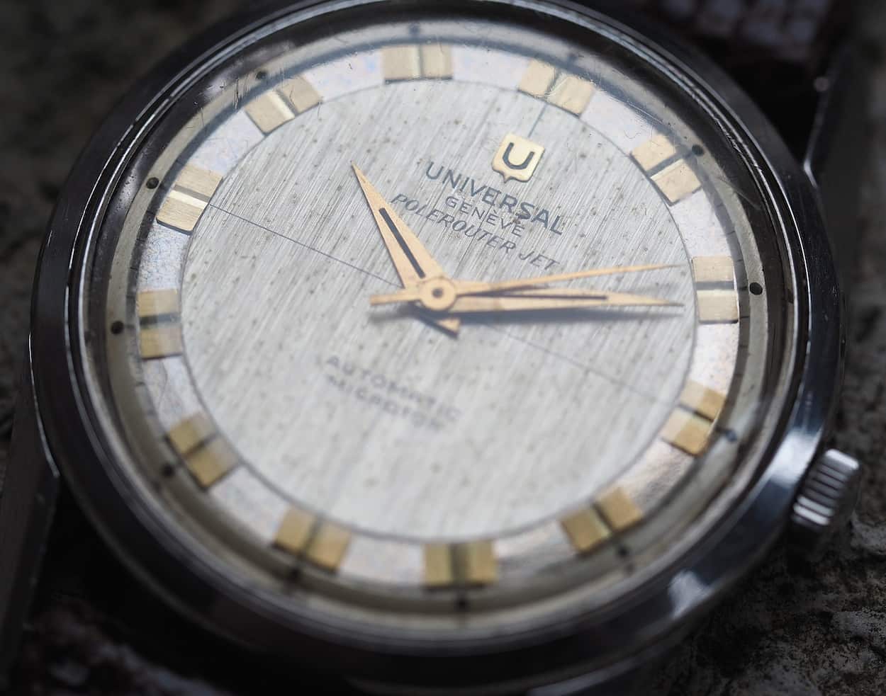 Spotting is normal for vintage dress watches as there wasn't much in the way of water resistance