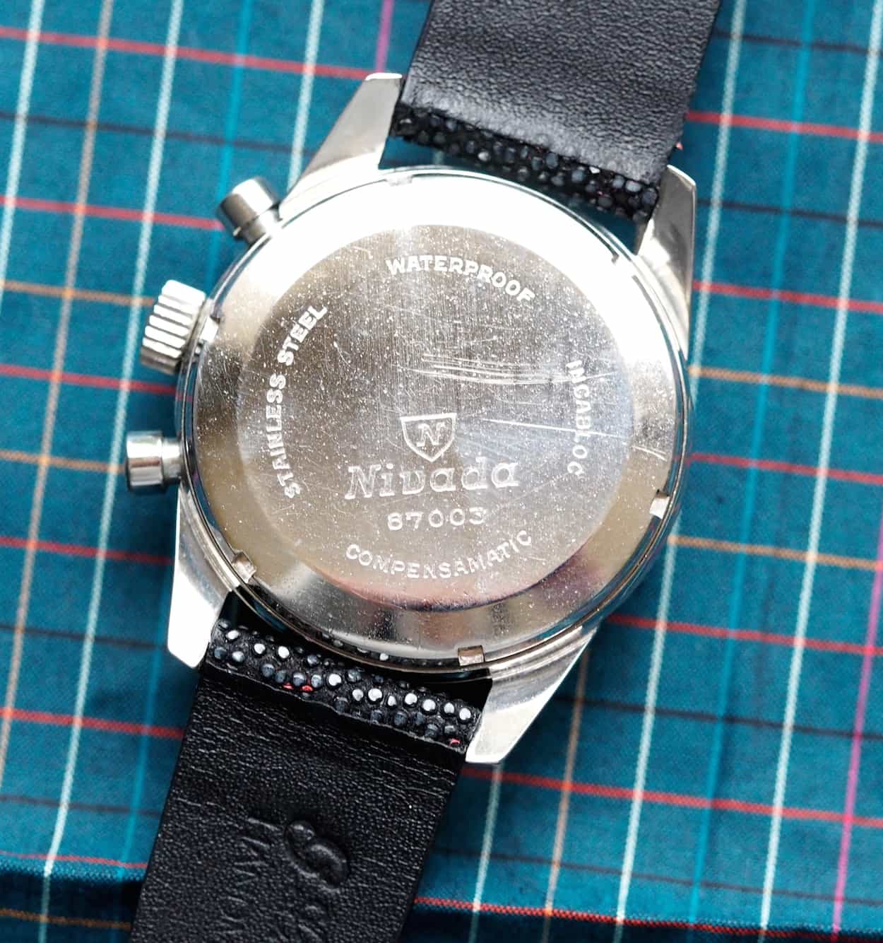 Nivada Grenchen Datomaster case back