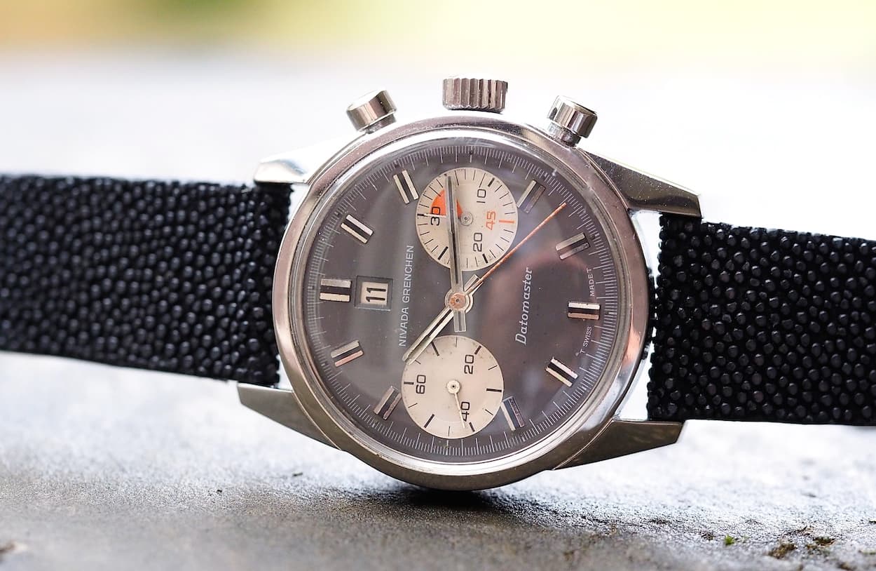 Nivada Grenchen Datomaster patina