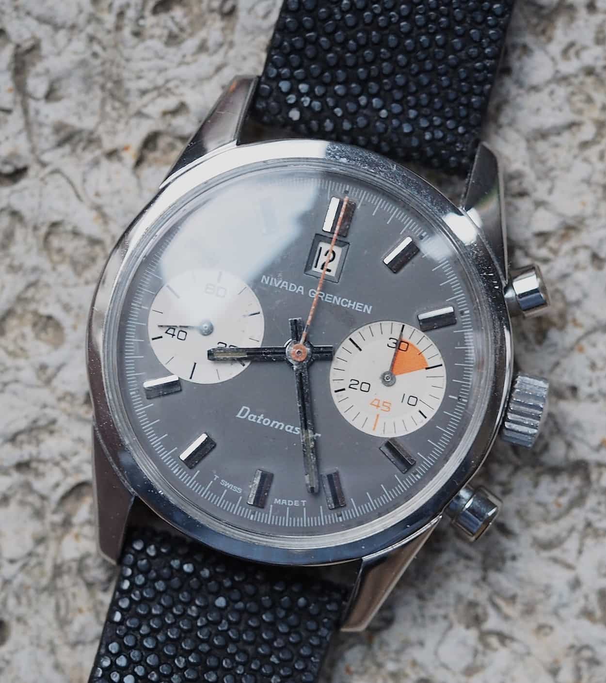 Nivada Grenchen Datomaster chunky crown