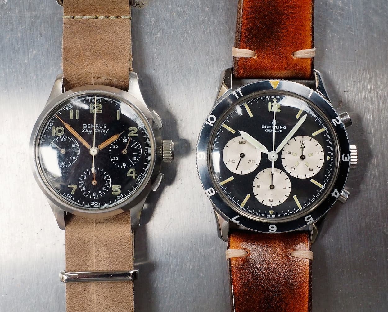 Benrus Sky Chief vs Breitling 765CP
