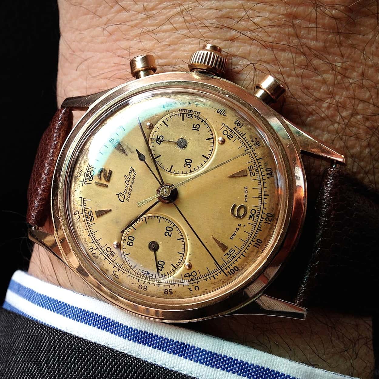 Rattrapante Duograph ref.762 from mid-1940's