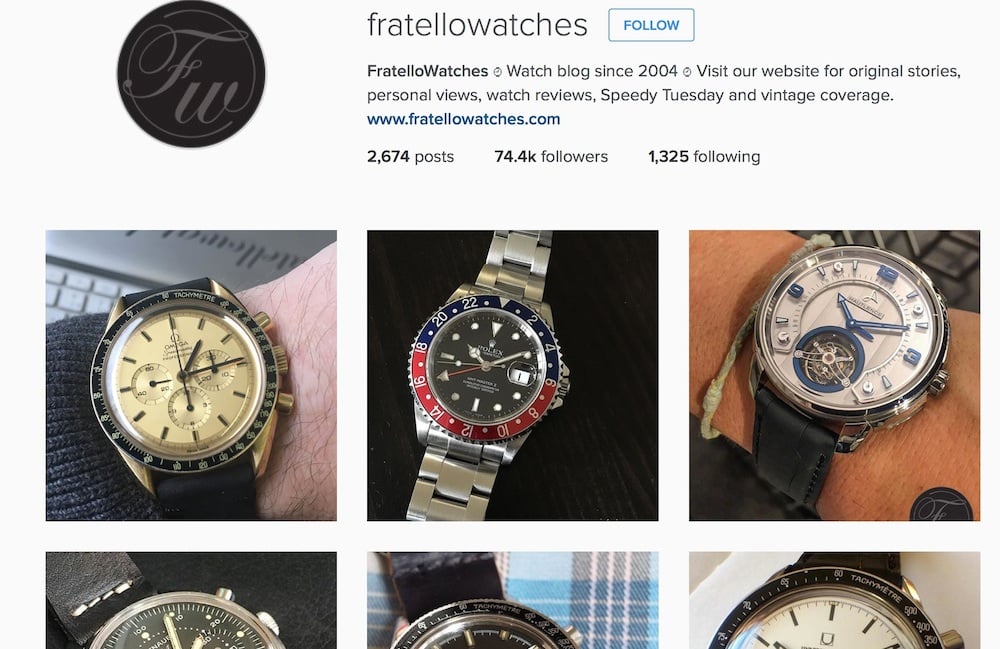 Instagram continues to "blow up" and provide a simple showcase for vintage watches