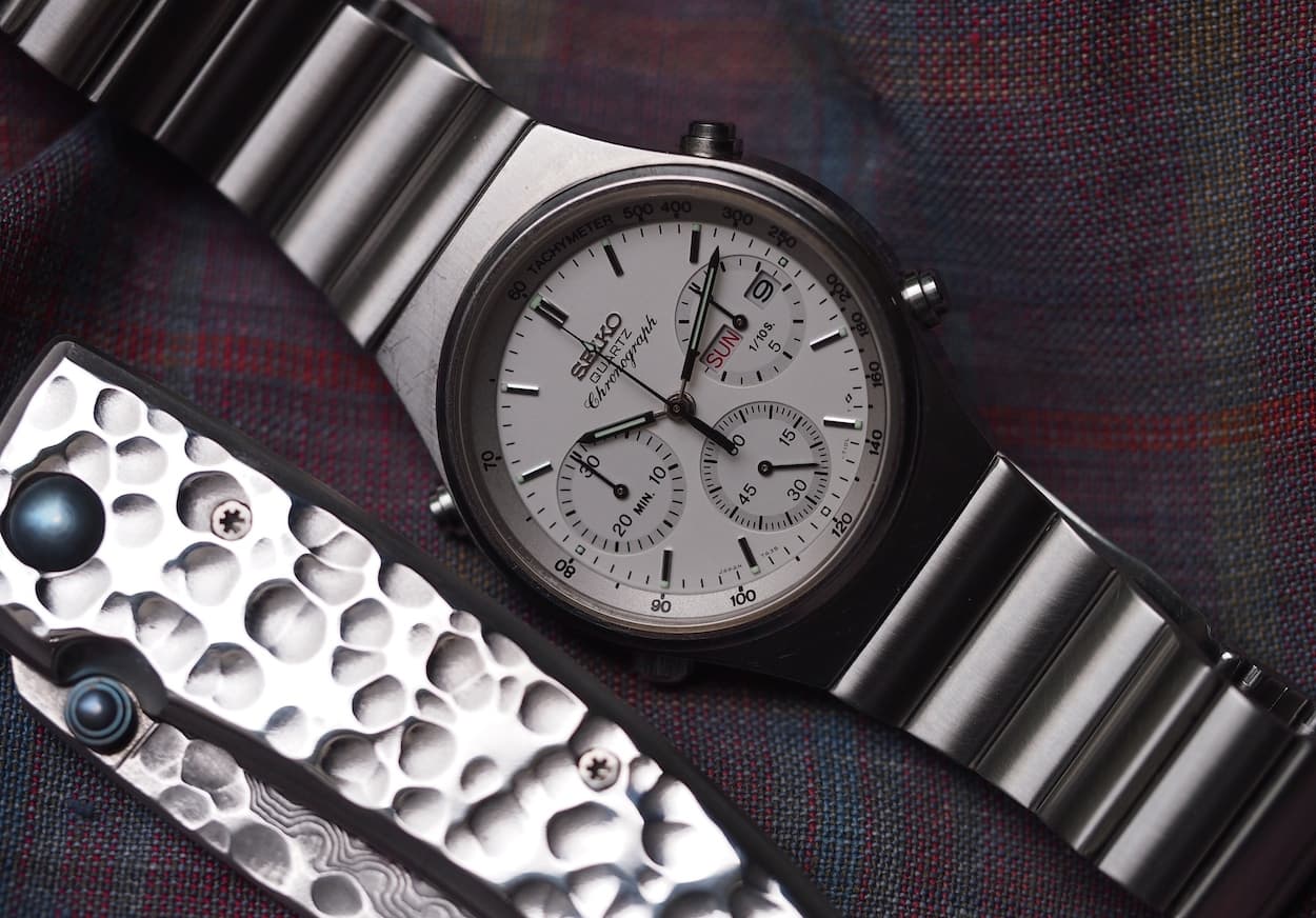 Seiko 7A38 with Mcusta