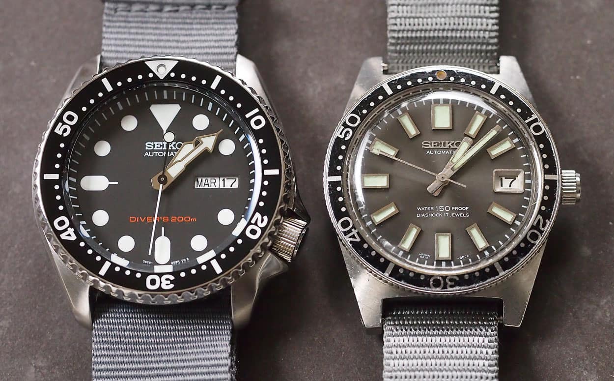 Seiko SKX007 and Seiko 62MAS
