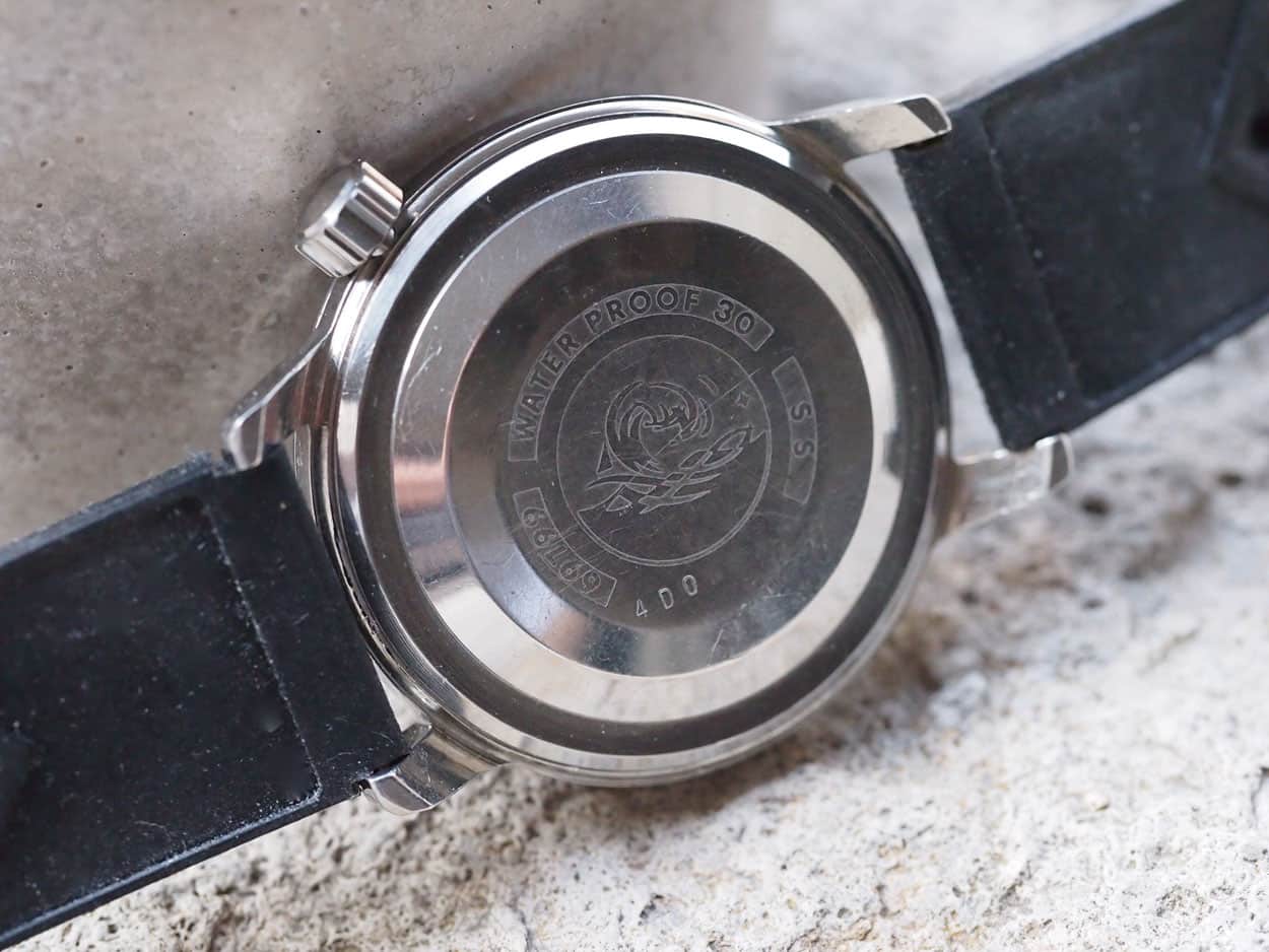 Caseback of the Seiko SilverWave - Top Vintage Seiko Divers