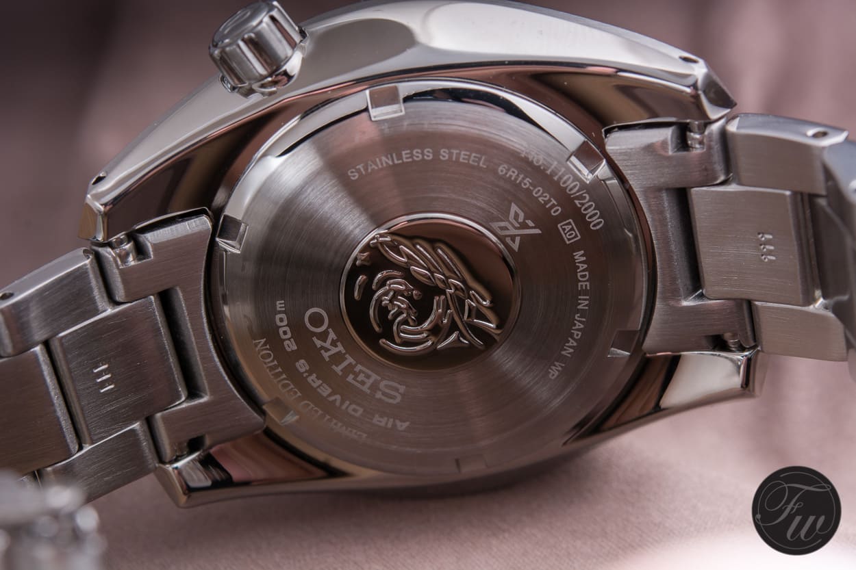 Caseback of the Seiko SDBC0027