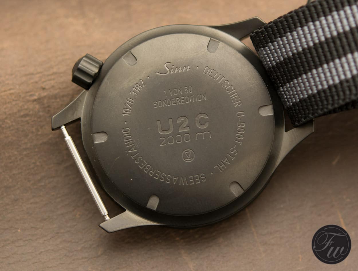 Sinn U2 C case back